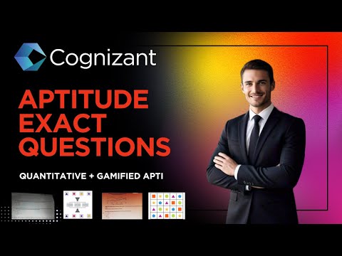 🔥Cognizant Actual Aptitude Assessment Round Question | Actual Live Questions |Cognizant Hiring Drive
