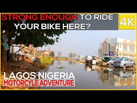 They said only strong men can pass here ! Motorcycle Travel in LAGOS Nigeria with @AFRICANTIGRESS
