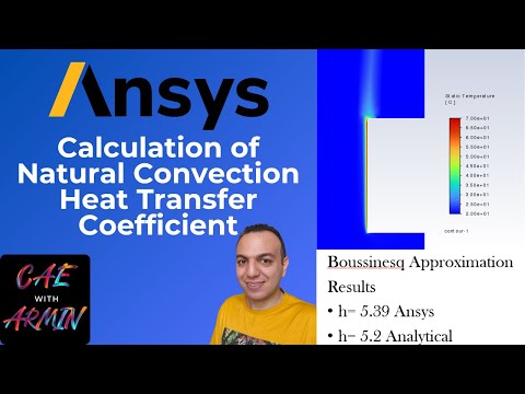 🌡️ Ansys Fluent Tutorial: Calculation of Natural Convection Heat Transfer Coefficient