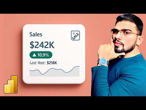 Stop Using Boring KPI Visual in Power BI! (Better KPI Design Tutorial)