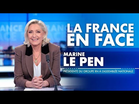 Marine Le Pen, invitée de "La France en face" sur CNEWS