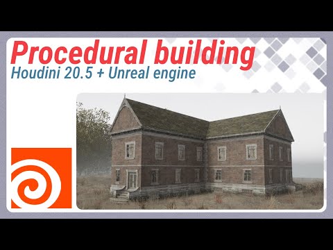Procedural building from modules in Houdini 20.5/21.0, Unreal Engine tutorial