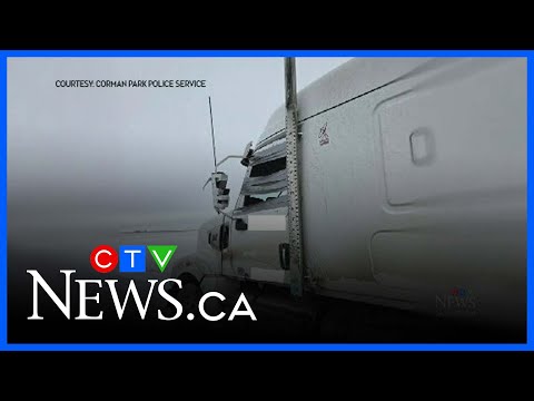 Semi driver fired after damaged truck stopped near Saskatoon
