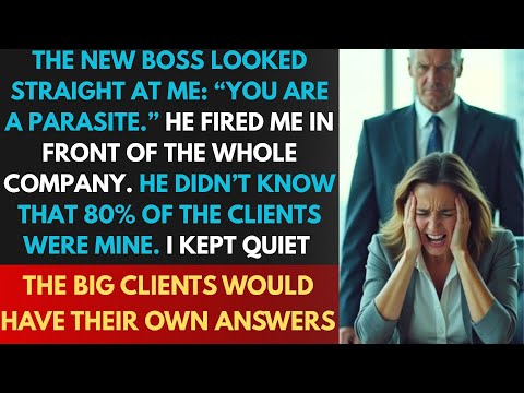 New Boss Fired Me, Calling Me a “Freeloader.” He Didn’t Know 80% of the Clients Were Mine. then...