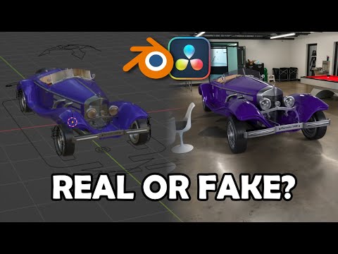 Compositing Realistic 3D Models from Blender in Davinci Fusion! [200 SUB SPECIAL]