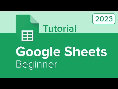 Google Sheets Beginner Tutorial