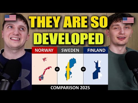 Americans React to Norway vs Sweden vs Finland Compared!
