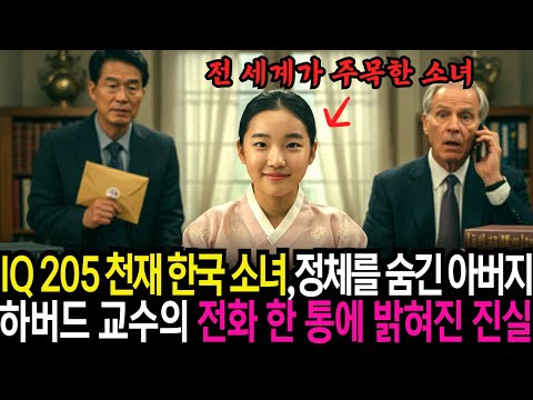 IQ 205 천재 한국소녀의 정체를 숨긴 아버지 그리고 하버드 교수의 전화 한 통에 밝혀진 진실!!