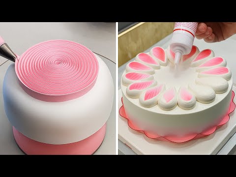 Wonderful Cake Decorating Tutorials For Girls | Pink Cake Design | Satisfying Cake Ideas Videos