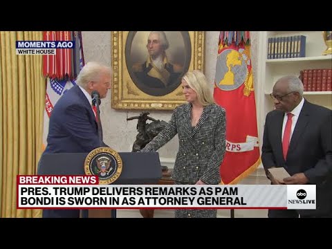 Pam Bondi sworn in as attorney general