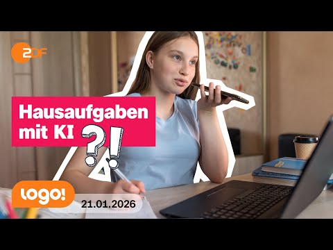 Wie Künstliche Intelligenz bei Hausaufgaben helfen & schaden kann | logo!-Nachrichten vom 21.01.26