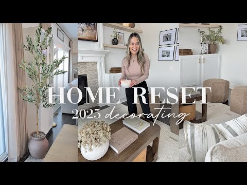 DECORATE WITH ME HOME RESET || HOW TO STYLE YOUR HOME || NEW YEAR DECORATING IDEAS 2025