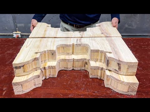 A True Woodcraft Masterpiece Born From Scraps //  Simple Yet Stunning