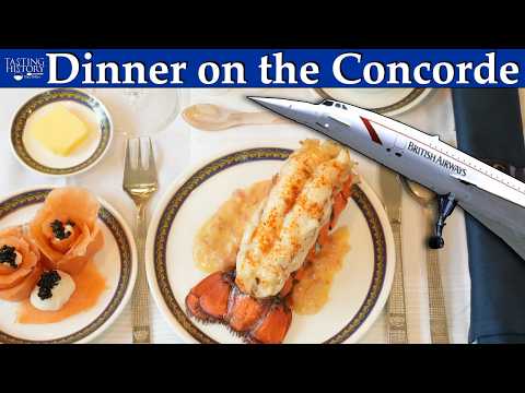 Dining on the Supersonic Concorde