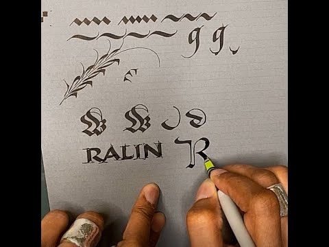 Pilot Parallel Pen calligraphy demo with Paul Antonio