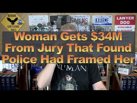 Woman Gets $34M From Jury That Found Police Had Framed Her