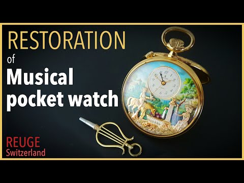 Restoration of alluring music box pocket watch - Reuge Automaton - by Nicholas Hacko