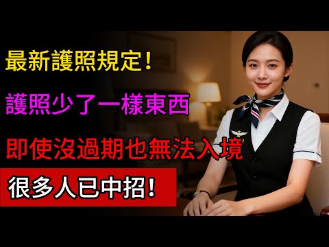 最新護照規定！出國前快檢查，護照少了一樣東西，即使沒過期也無法入境！很多人已中招！#生活經驗 #科普 #航空旅行 #機場 #護照 #出國旅行