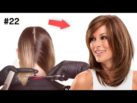 Стрижка Лесенка Каскад на Редкие Волосы Пошагово дома | Стрижки 2025 для редких волос |Уроки стрижек