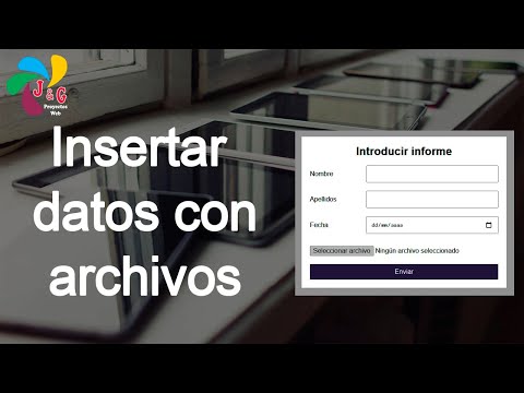 Creando Formulario para insertar datos con archivos con HTML, CSS y PHP