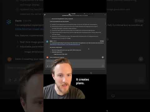Devin AI agent tries to create a UI