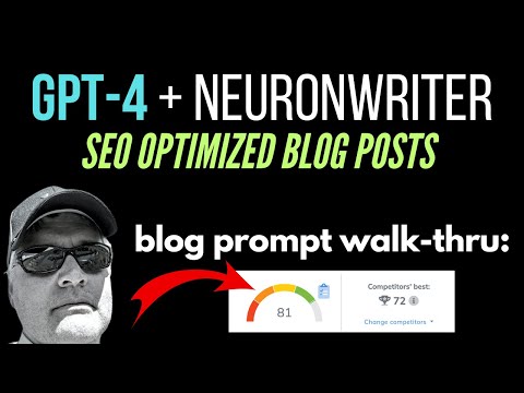 Write a blog post using ChatGPT Plus, GPT-4 and optimize with NeuronWriter