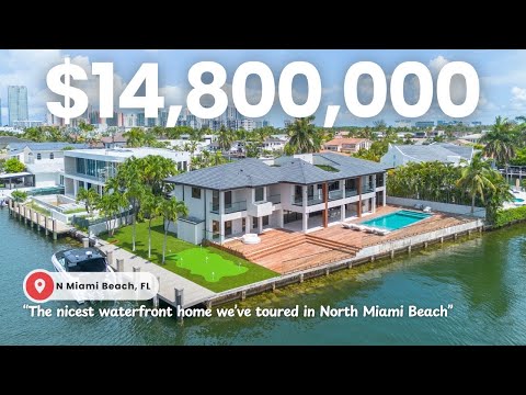 Inside North Miami Beach's Most Spectacular Waterfront Mansion for $14.8M!!