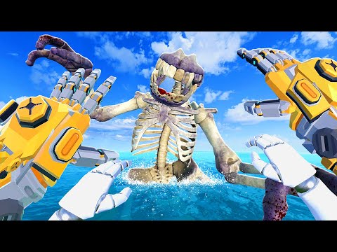 Fighting NEW Bone Kaiju as a Mech - Kaiju Battle Simulator VR