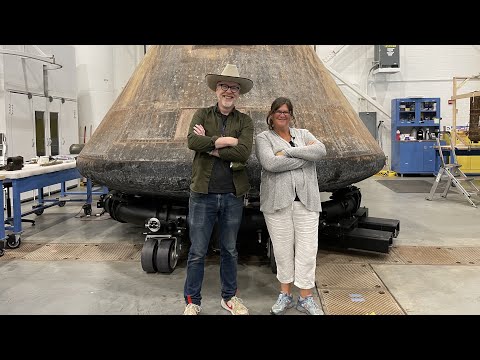 Adam Savage Checks Out the Apollo 11 Command Module!