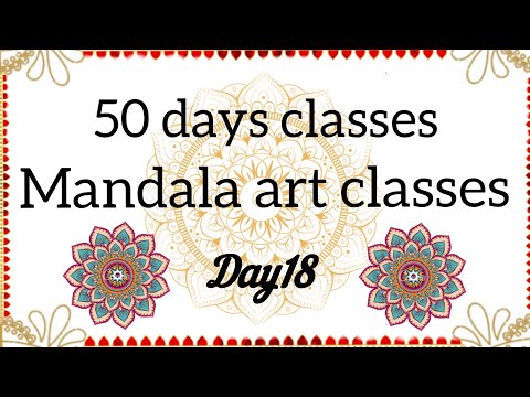 50days mandala art classes # day 18 # how to learn mandala art for beginners # viral # trendy 💜🎀💐🎉