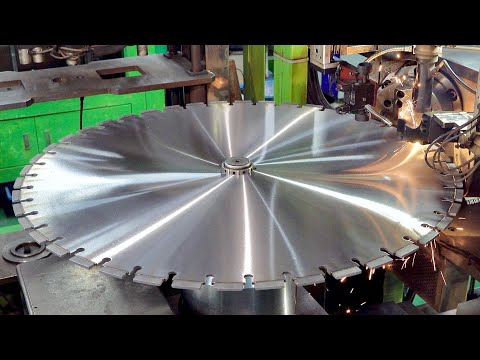 How to Make Powerful Saw Blades With Strong Diamonds. Awesome Concrete Saw Blade Factory