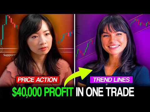 Trading Simple TREND LINE Strategy Made Her $100K A Year!