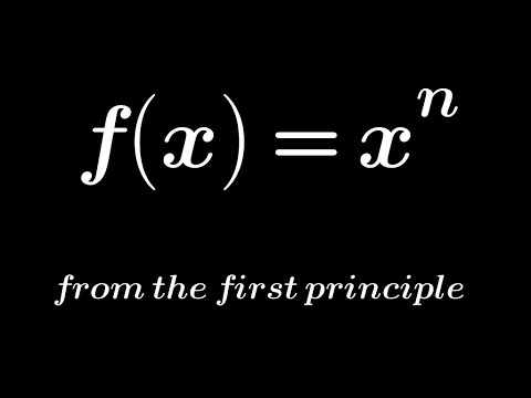 How to differentiate x^n from the first principle