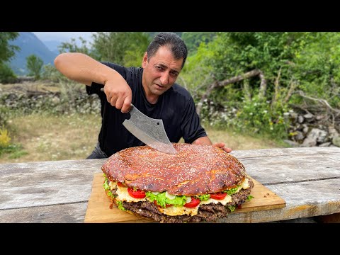 Why cook a lot of Small BURGERS when you can cook a HUGE one at once?