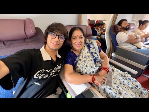 Mummy Ki 1st Business Class Flight 😍