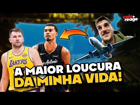 FIZ UMA LOUCURA PARA VER WEMBY x DONCIC - Caio Reage (vlog)