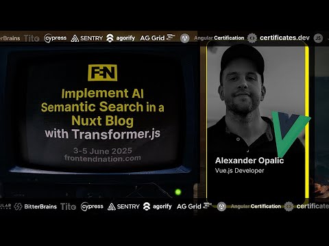 Frontend Nation 2025: Implement Al Semantic Search in a Nuxt Blog w/ Transformer.js by Alex. Opalic