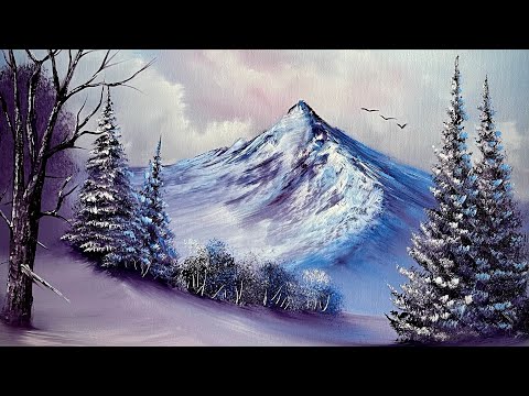 “Winter’s Bliss” Full Length Beginner Painting Tutorial by #PaintWithJosh