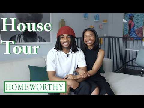 HOUSE TOUR | A Colorful NYC Apartment For Two | Renter-Friendly Storage Tips