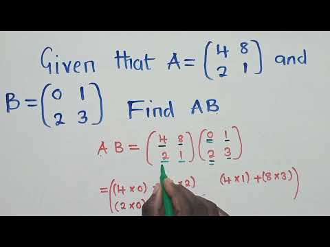 Multiplication of a 2 by 2 Matrix