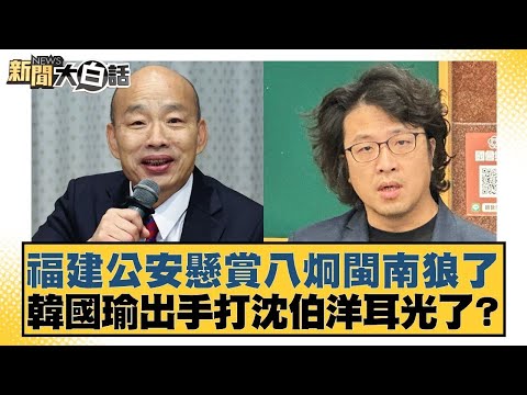 福建公安懸賞八炯閩南狼了 韓國瑜出手打沈伯洋耳光了？【#新聞大白話】20251113 1｜#羅旺哲 #李柏毅 #陳揮文 @tvbstalk