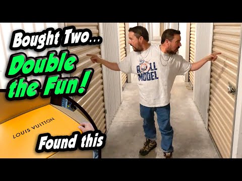 I bought SPOOKY twin lockers – same facility, same owner, same size. Found Louis Vuitton!
