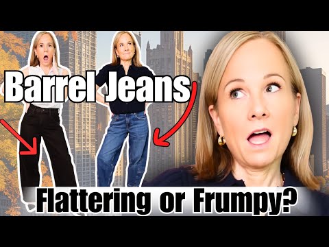 I Tried 6 Pairs of Petite Barrel Jeans to Find The Most Flattering!
