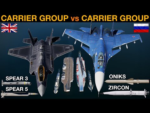 2027 UK Carrier Group vs 2027 Russian Carrier Group (Naval Battle 132) | DCS