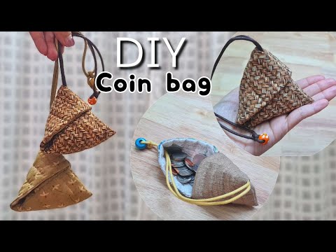 EP207 : DIY Triangle Coin Pouch | Pyramid pouch No zipper