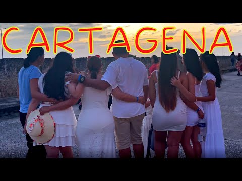 Old City in Cartagena, On Top of the Wall.