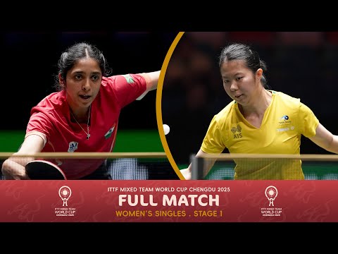 FULL MATCH | Yashaswini Ghorpade vs Yangzi Liu | ITTF Mixed Team World Cup 2025 (Stage 1)