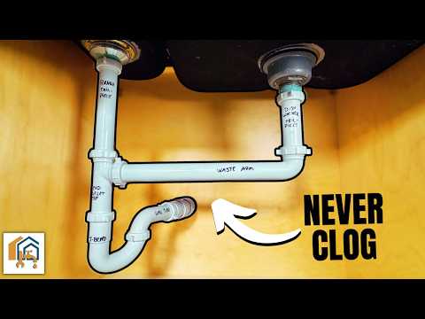 How to Properly Install a DRAIN on a DOUBLE Sink like a Pro!