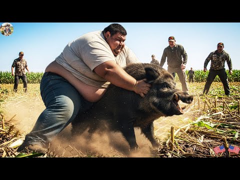 530-Pound Man Used Only His Bare Hands To Deal With A Herd Of Wild Boars Invading His Farm