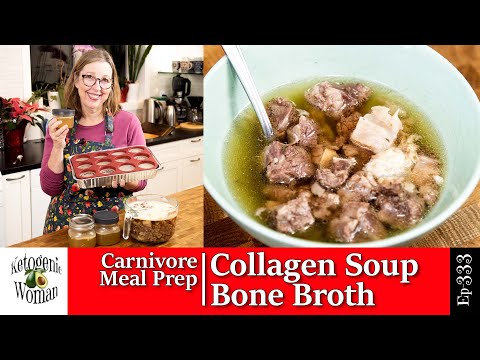 Carnivore Meal Prep | Instant Pot Bone Broth and Collagen Soup | High Collagen Foods| Beef Tendons